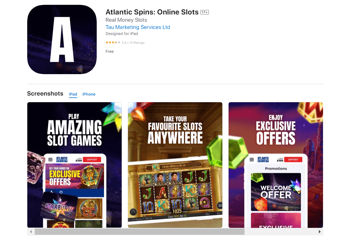 atlantic spins app