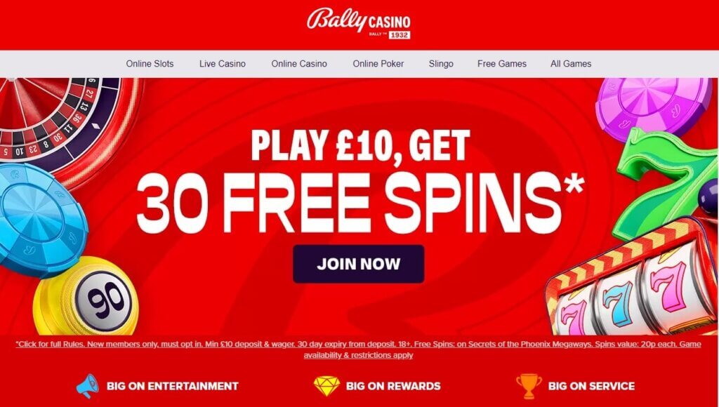Bally Casino Review ️ Promo Code to get No Wagering Free Spins