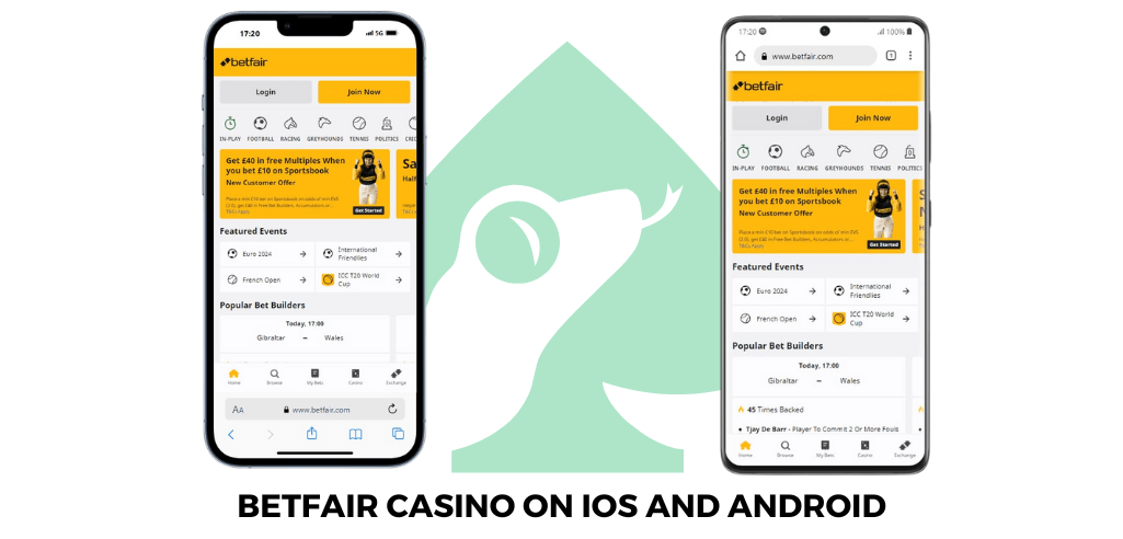 Betfair Casino on iOS and Android