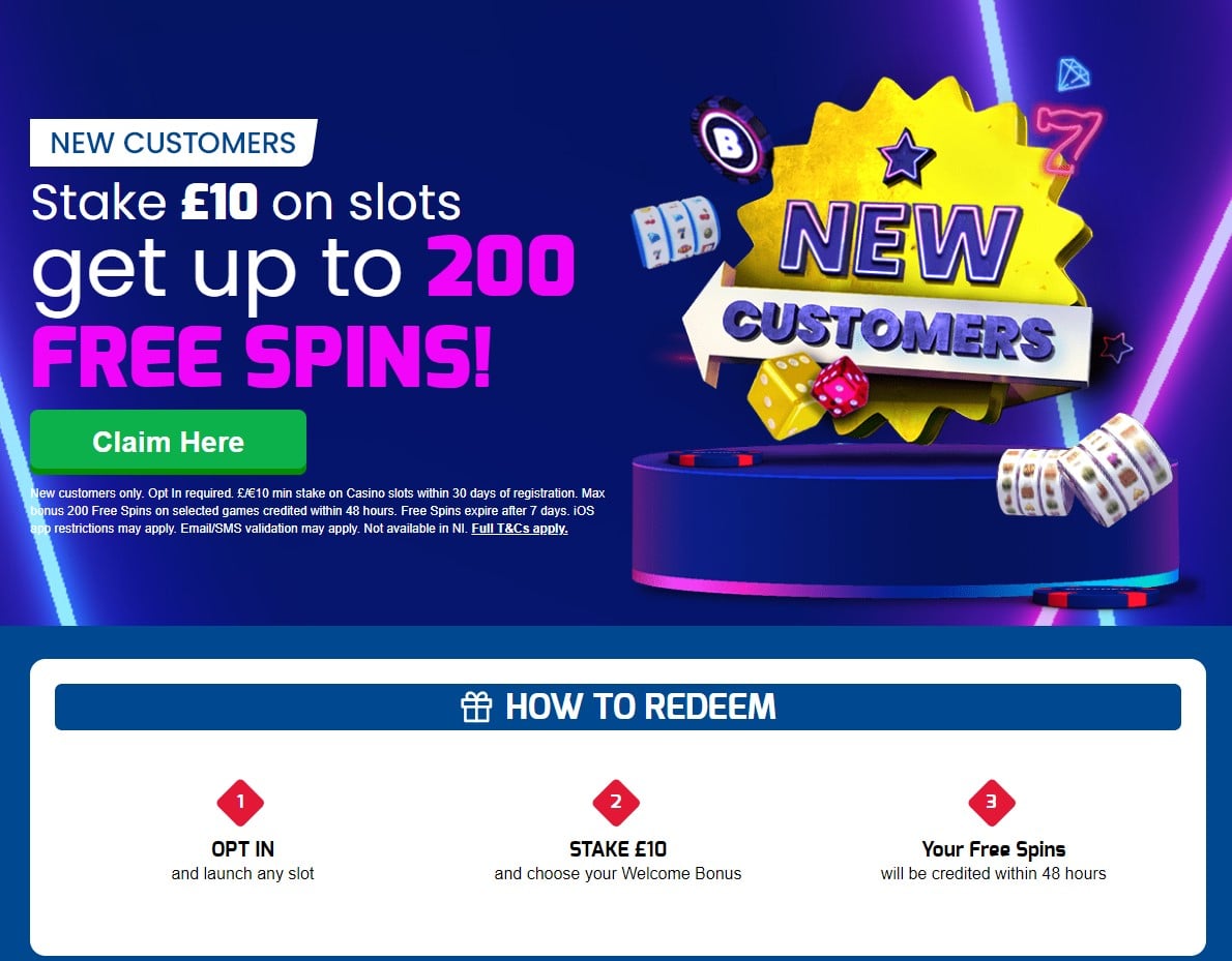 Betfred 200 Free Spins