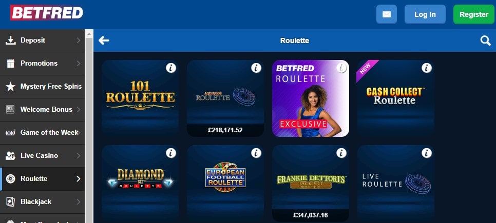 betfred roulette
