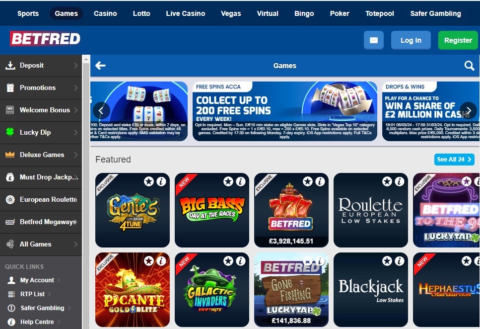 betfred uk casino review April 2024