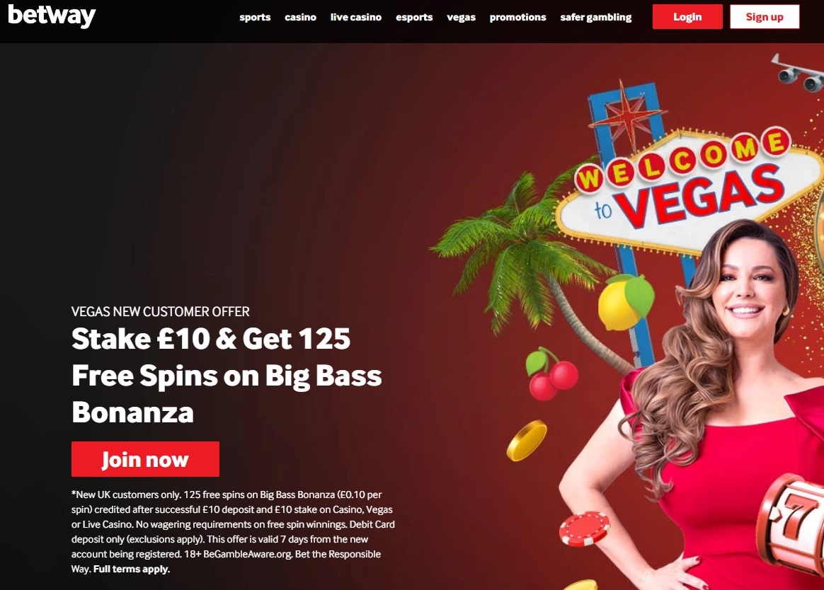 Betway 125 Free Spins