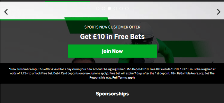 betway sports 10 free bet