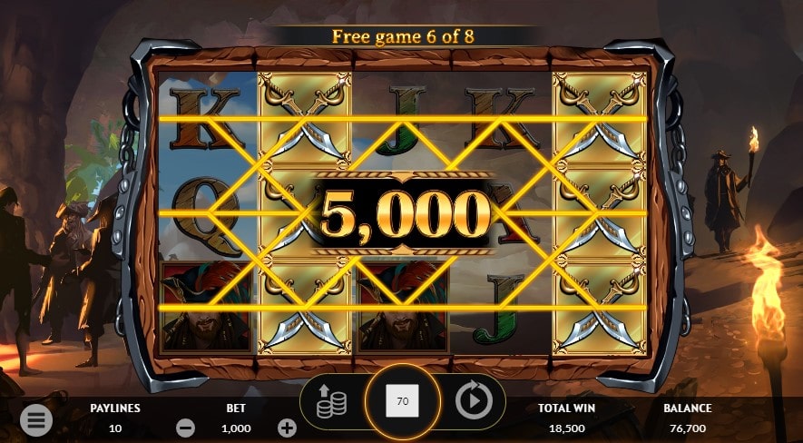 Black Book of Pirates slot free spins