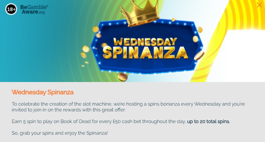 bzeebet wednesday spinanza