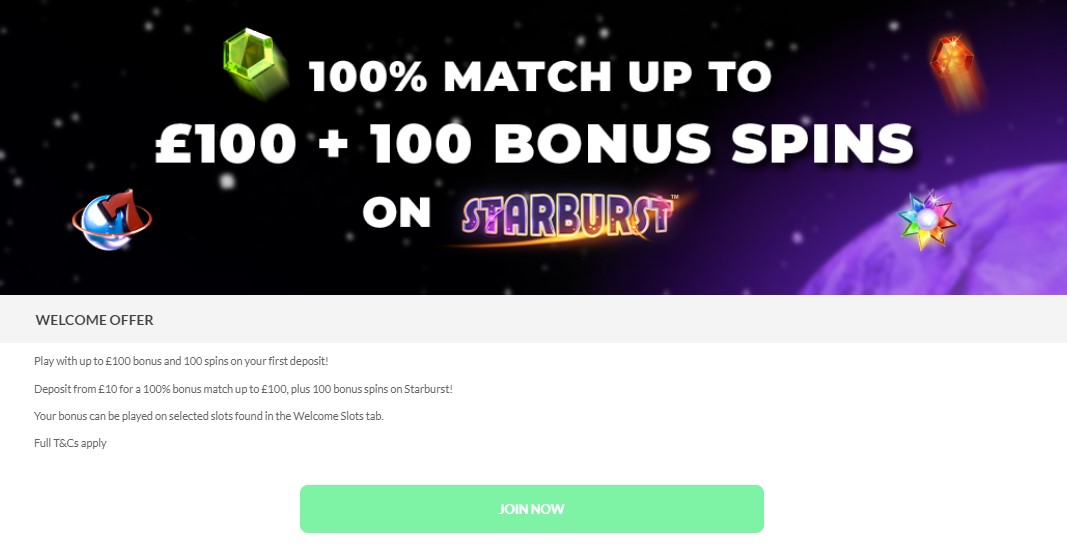 Cosmic Spins Welcome Offer