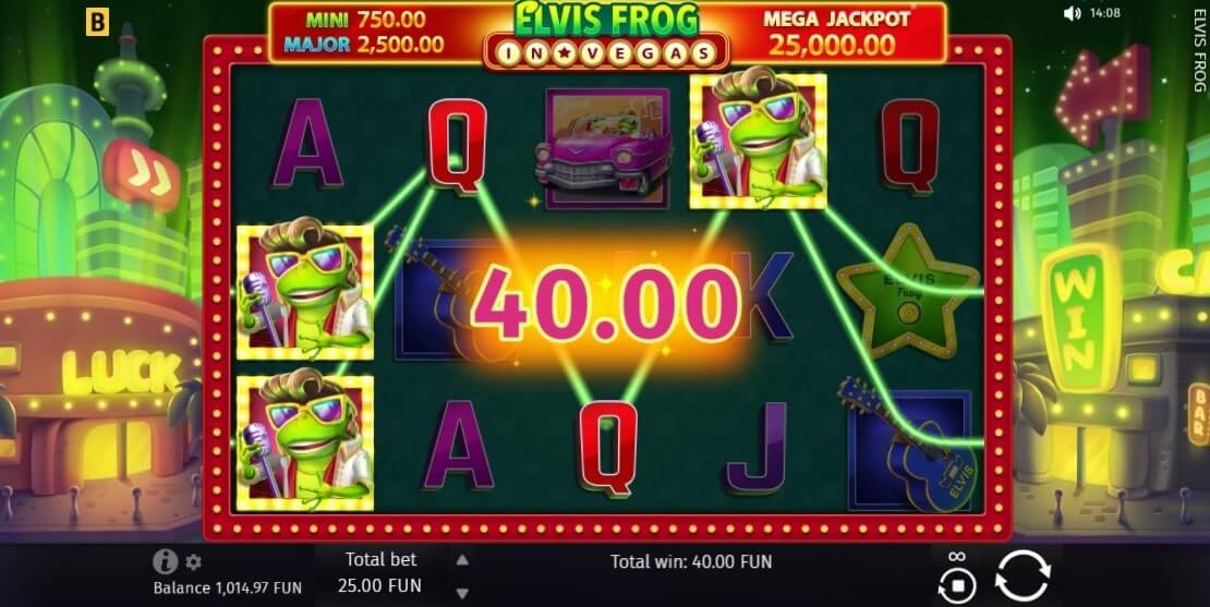 Elvis Frog in Vegas Gameplay