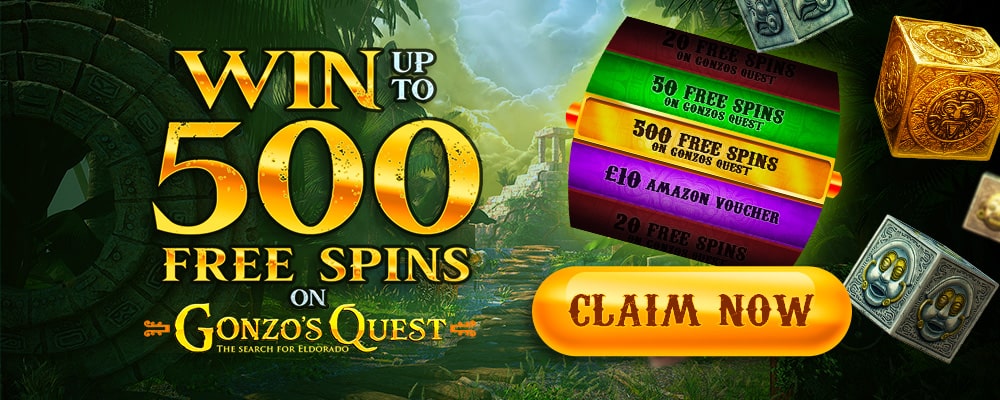 500 gonzos quest free spins