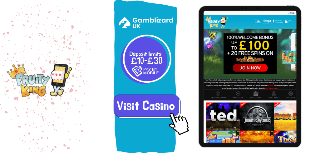 fruityking casino mobile deposit