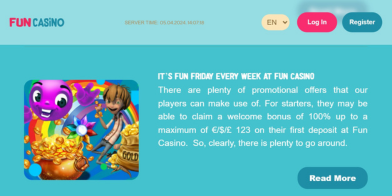 Fun Casino Friday Bonus