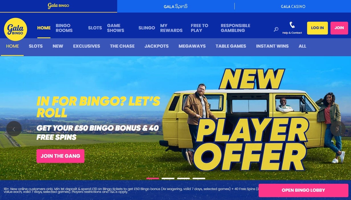 Gala Bingo Home Page