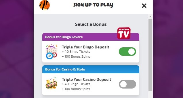 happy tiger bingo bonus