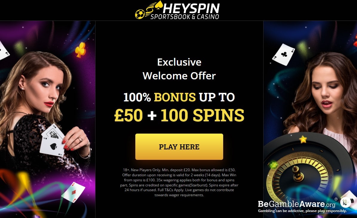 Heyspin 100 Free Spins