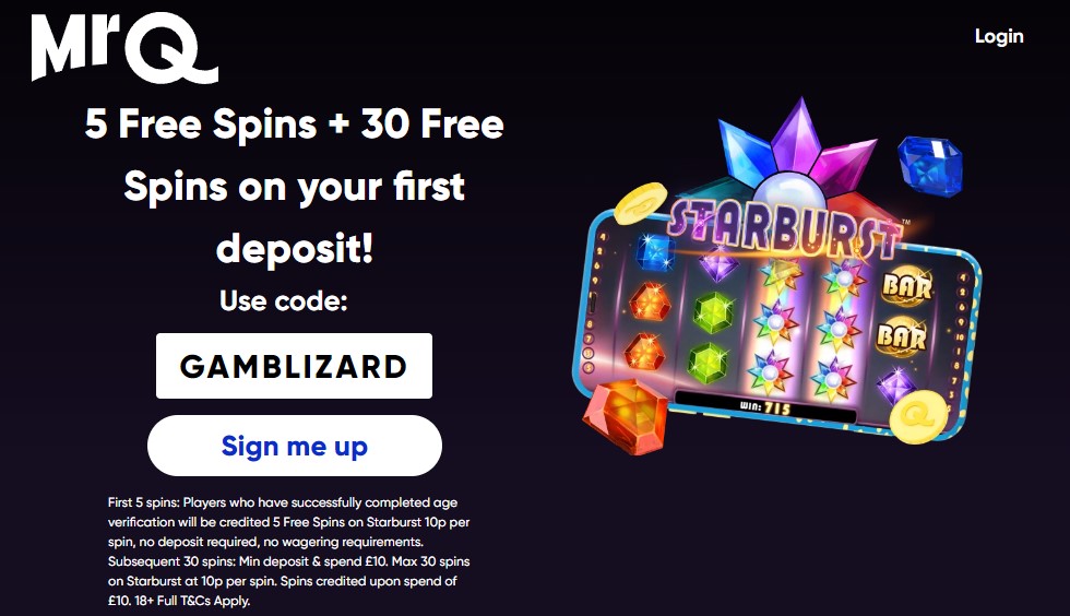 5 free spins promo code