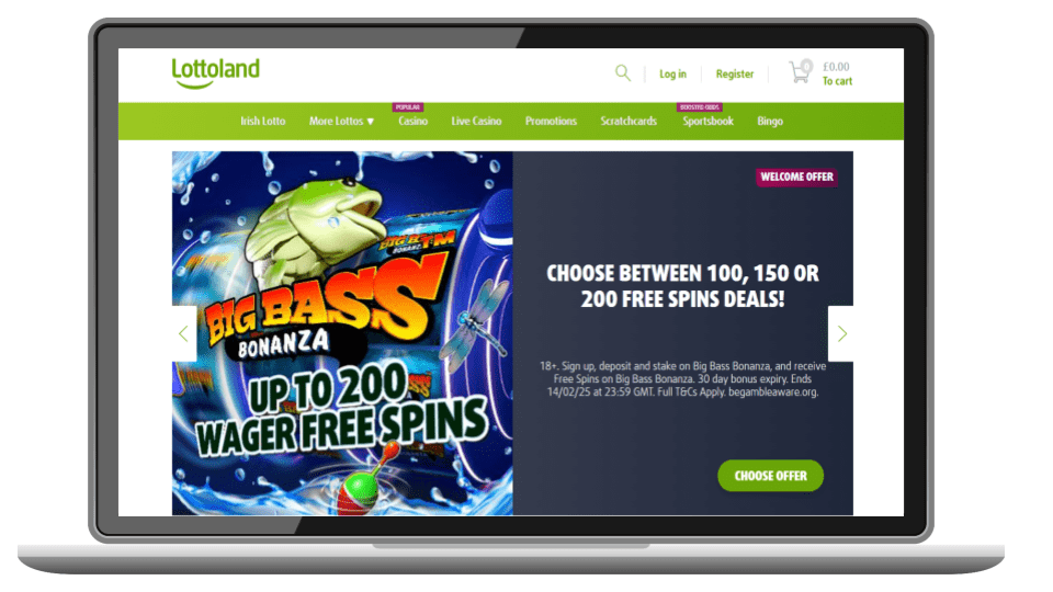 Lottoland £3 deposit casino bonus