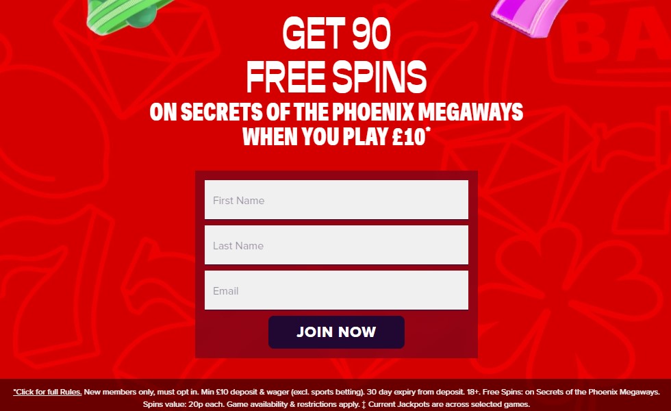 bally casino 90 free spins