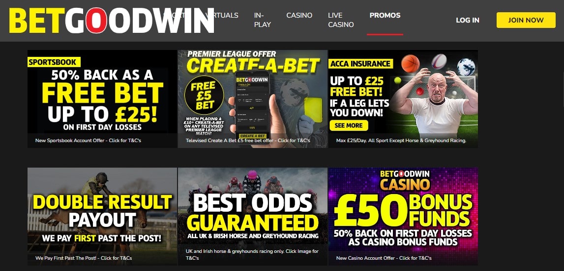 Betgoodwin Bonuses