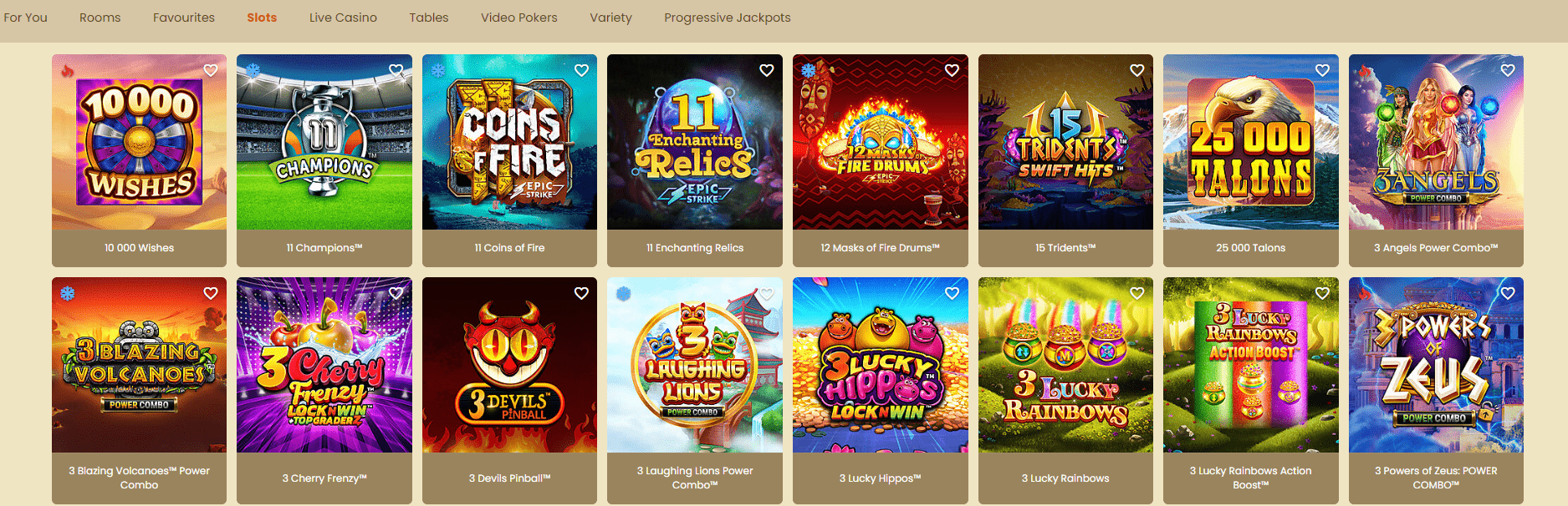 captain cooks casino slots