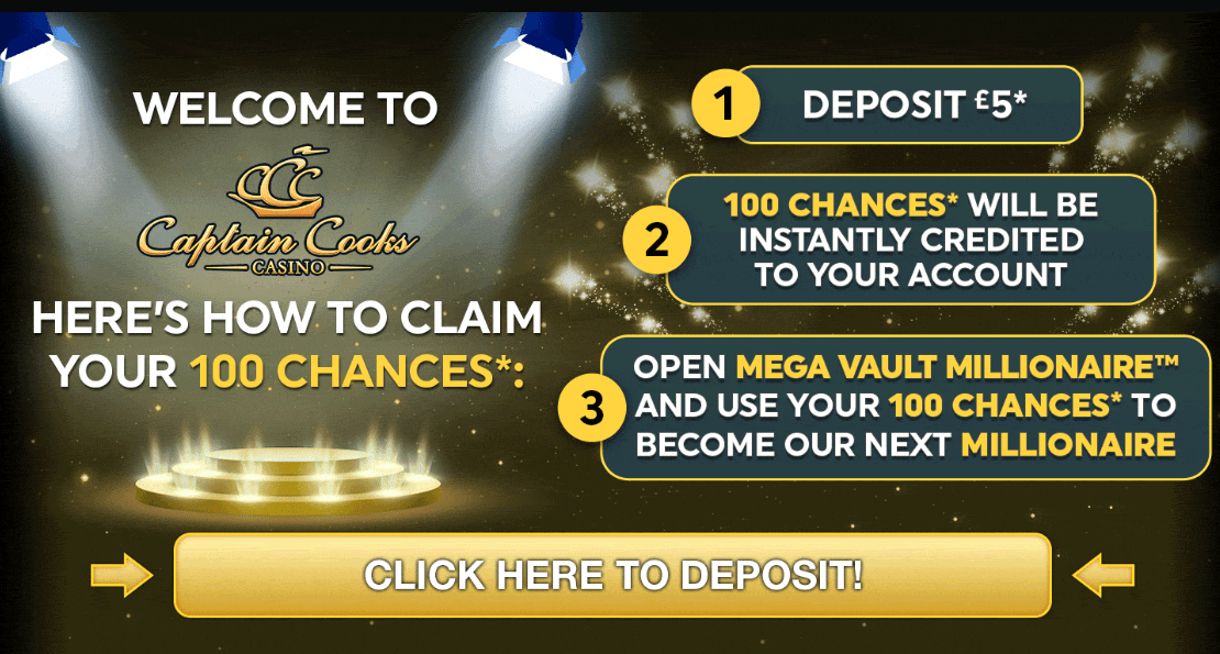 captain cooks casino welcome bonus