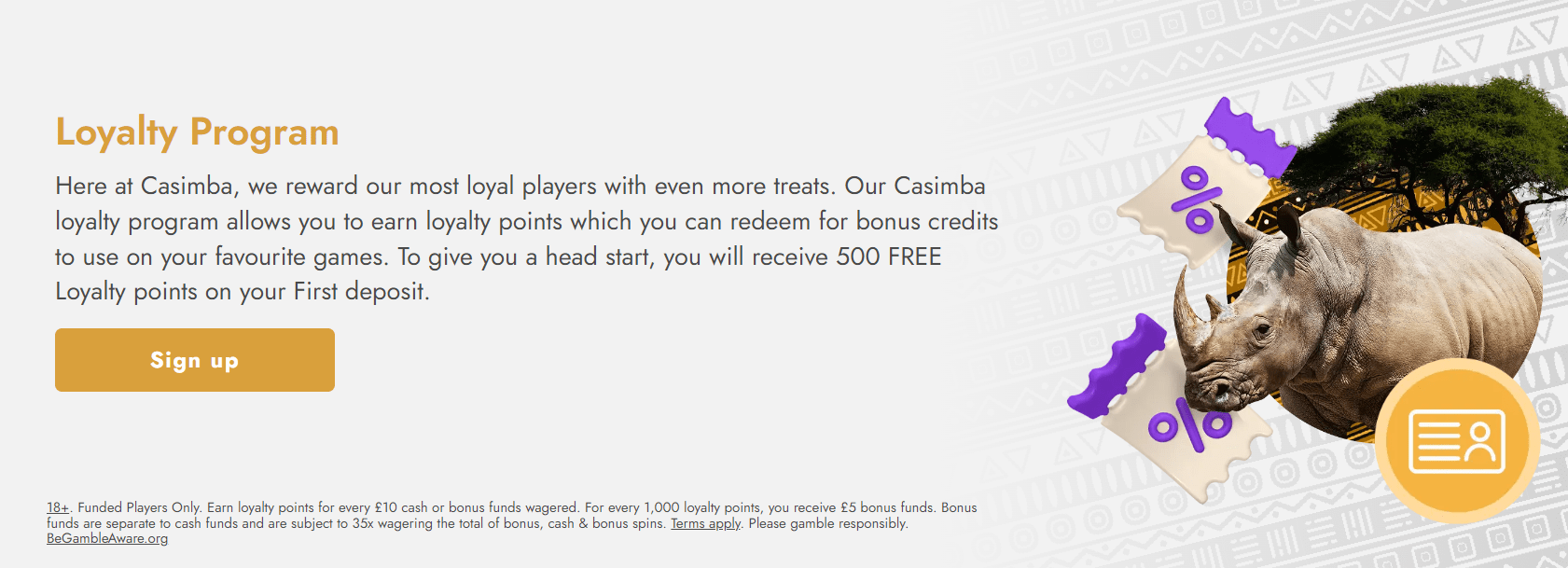 casimba casino loyalty program