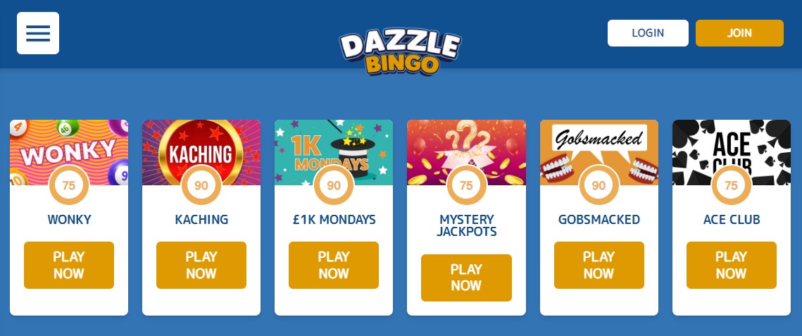 Dazzle Bingo Games