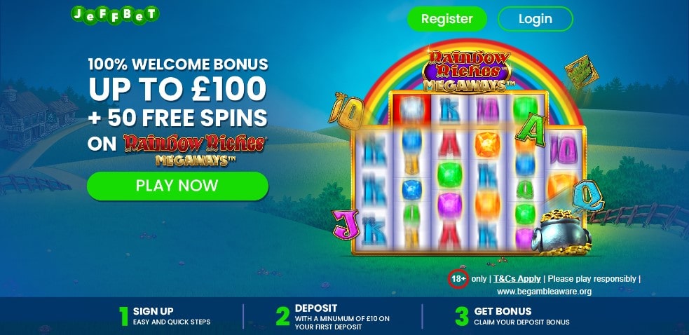 deposit 10 get 50 free spins at jeffbet