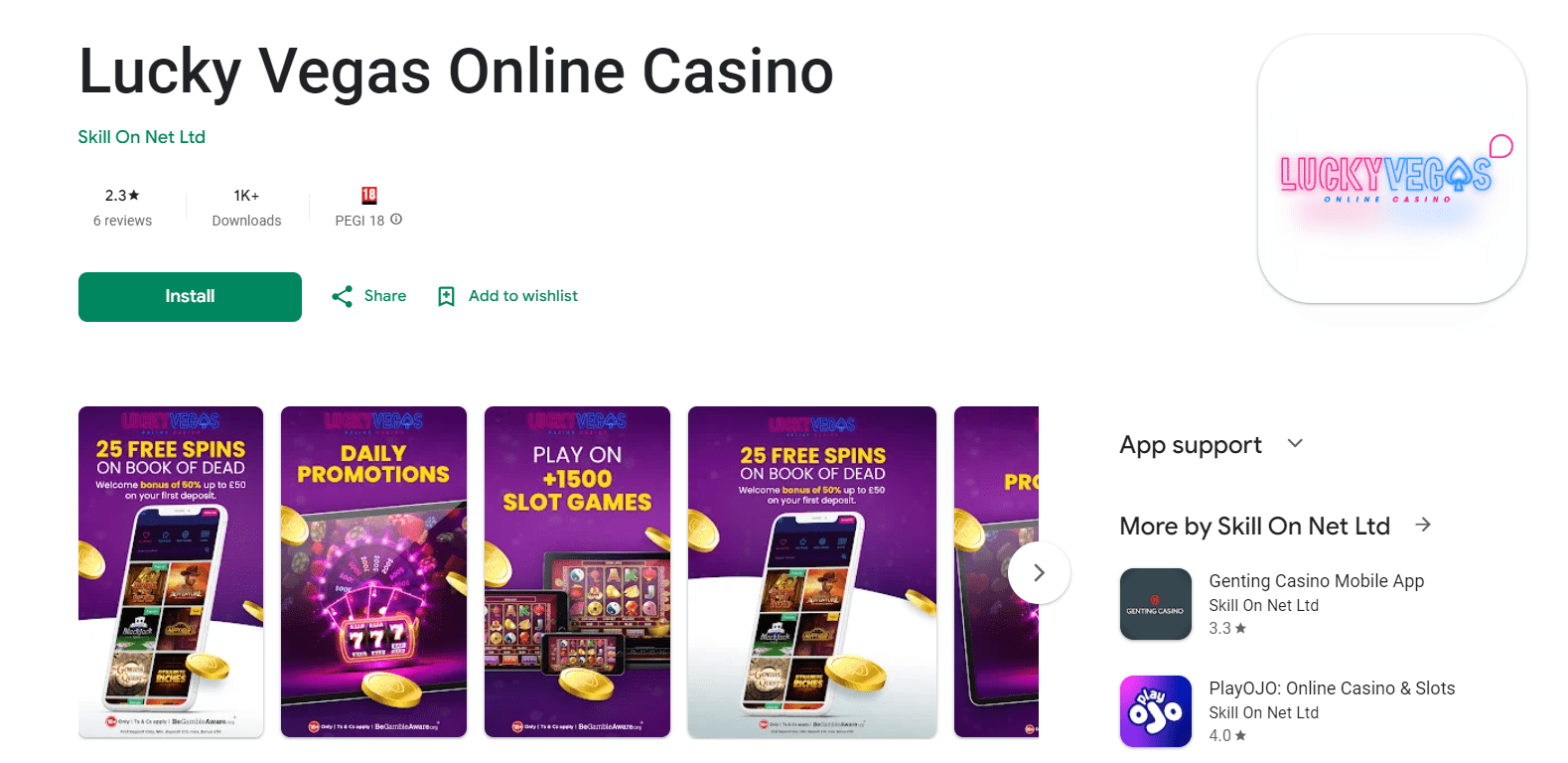 lucky vegas app