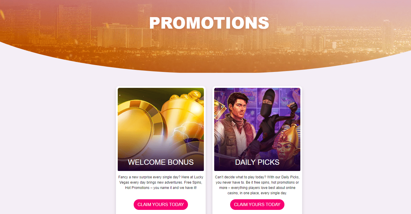 lucky vegas coupon code offers