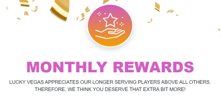 lucky vegas monthly rewards