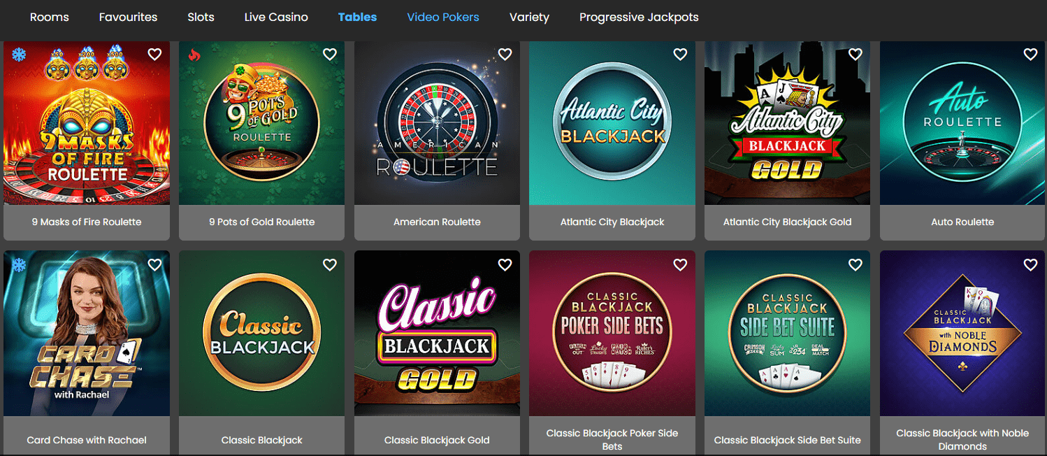 luxury casino table games