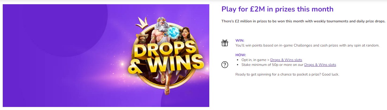 Mecca Bingo Drops & Wins