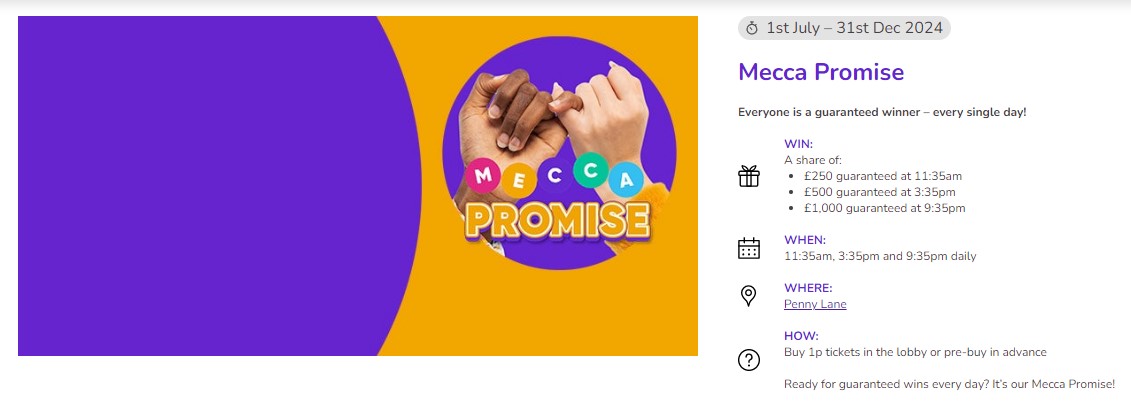 Mecca Bingo Promise