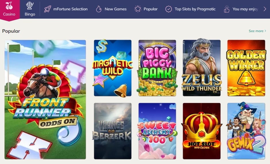 mFortune Casino Games