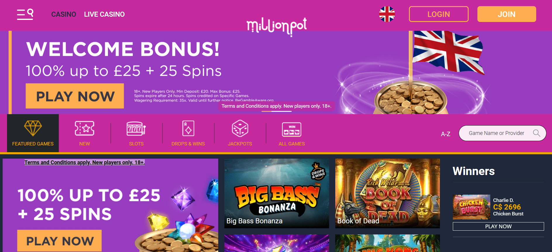 millionpot casino