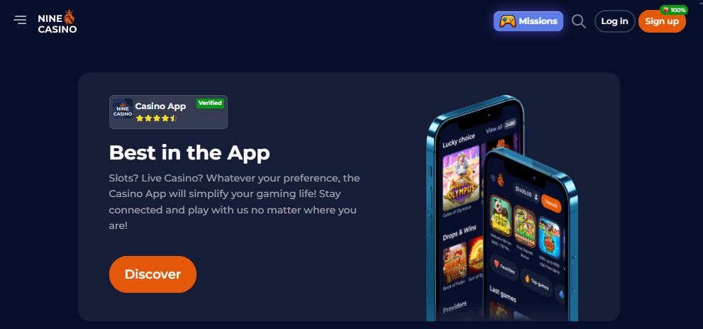 nine casino app