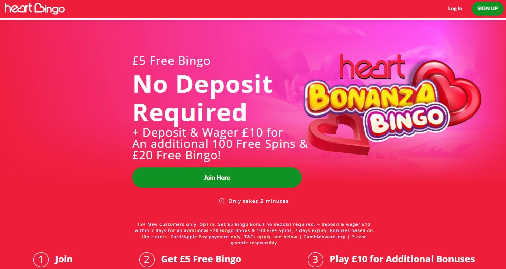 £5 free bingo no deposit required