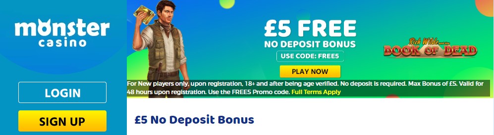 £5 free slots no deposit