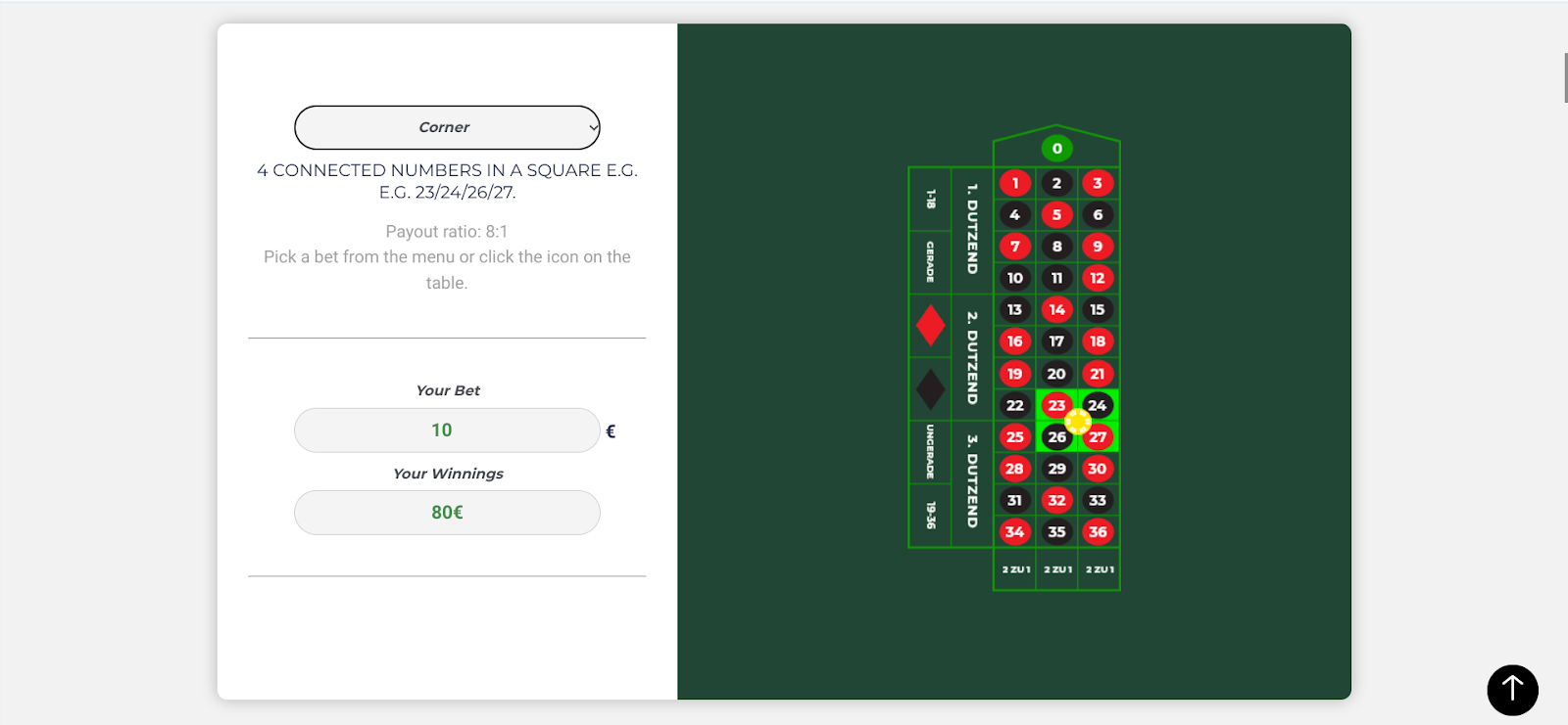 Roulette Calculator