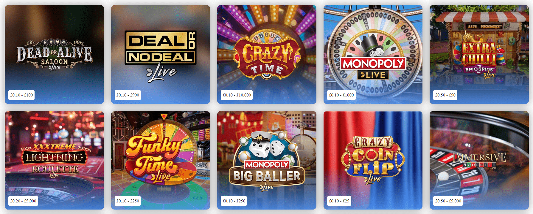 spin and win live casino