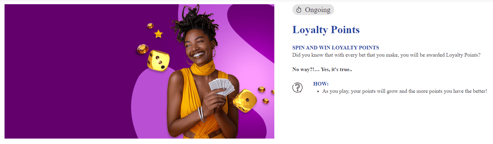 spin and win loyalty points