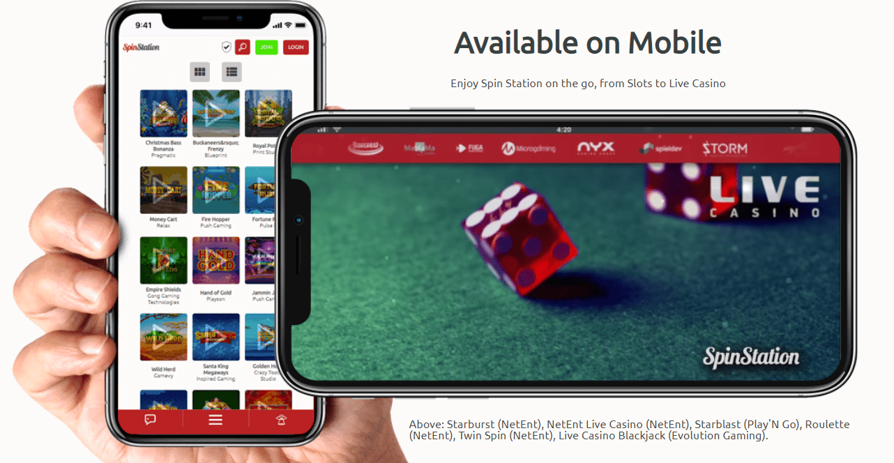 spin station casino mobile optimisation