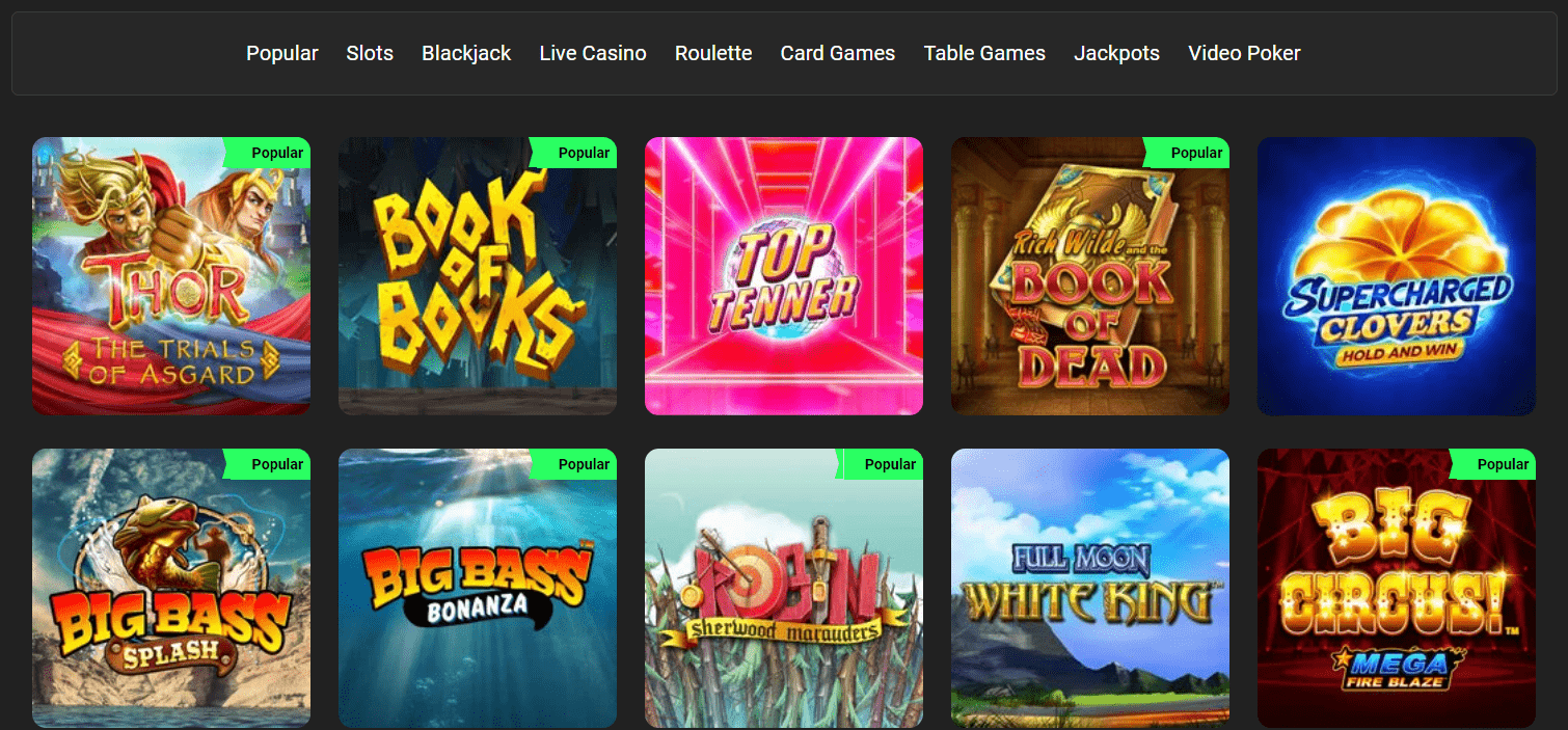 swift casino games