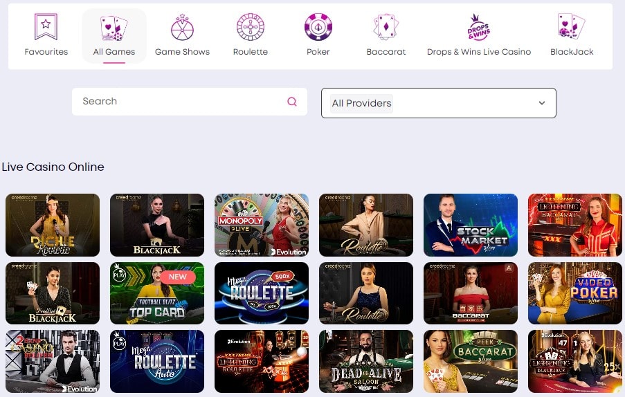 vbet live casino games