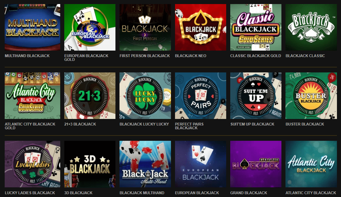 videoslots blackjack games