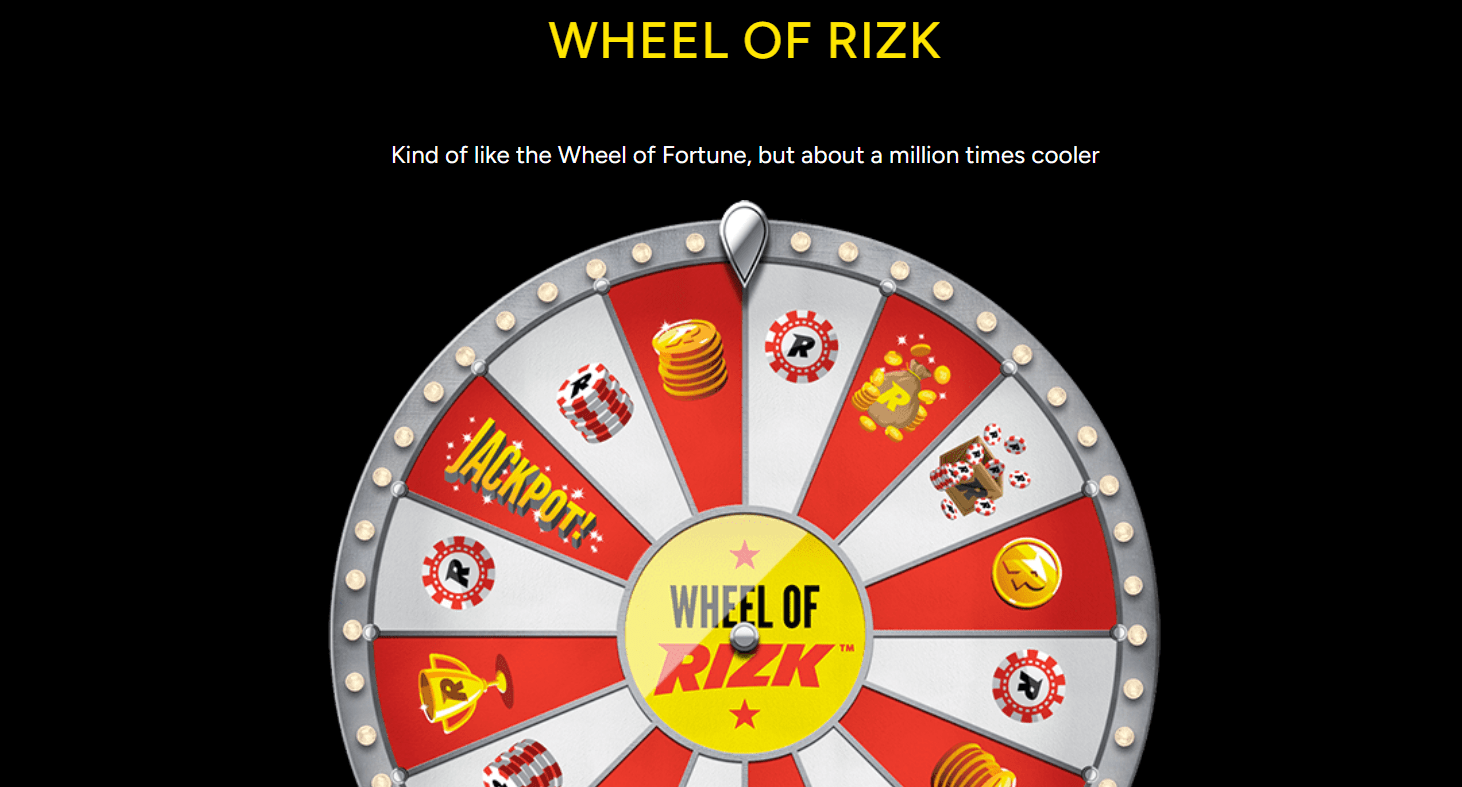 wheel of rizk casino bonus