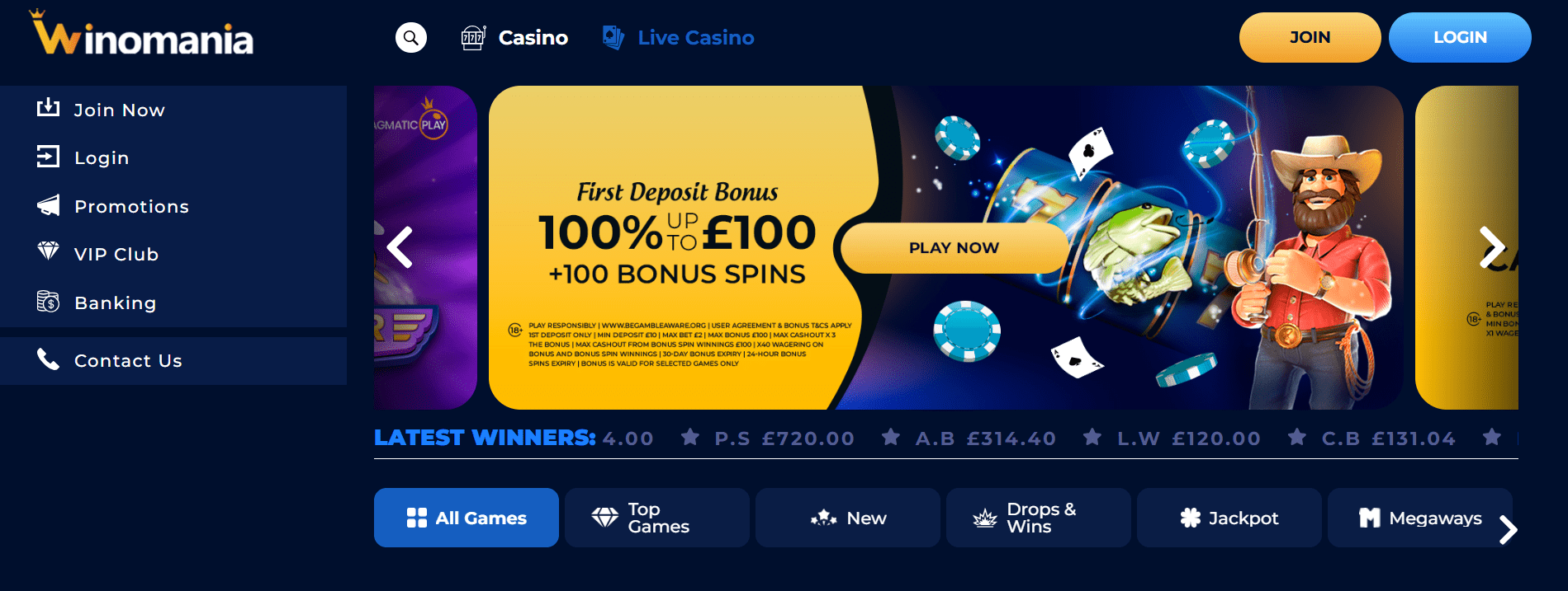 winomania casino review