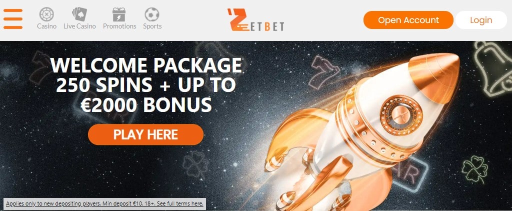 Zetbet Main Page