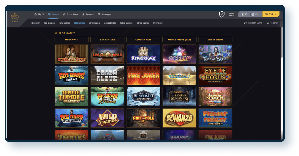 21 casino slots