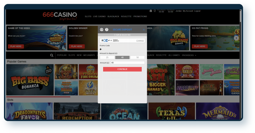 666 Casino Deposit 2
